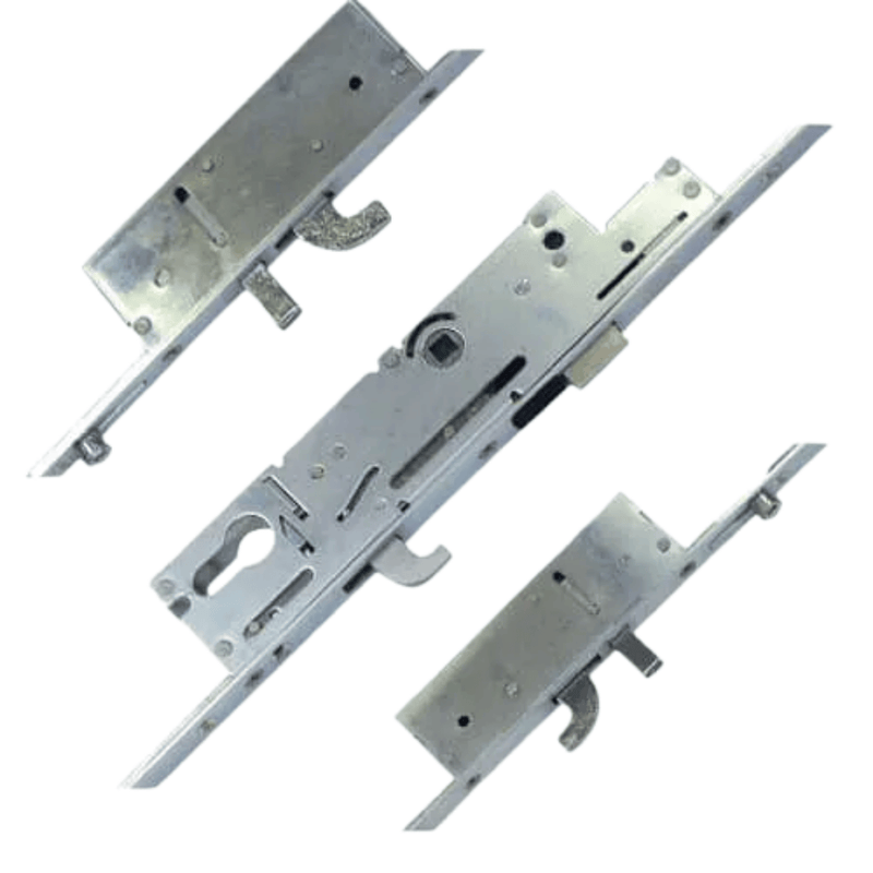Fullex XL Multipoint Door Lock – Latch, 3 Hooks, 2 Anti-Lift Pins & 2 Rollers (Top Hook to Spindle: 660mm)