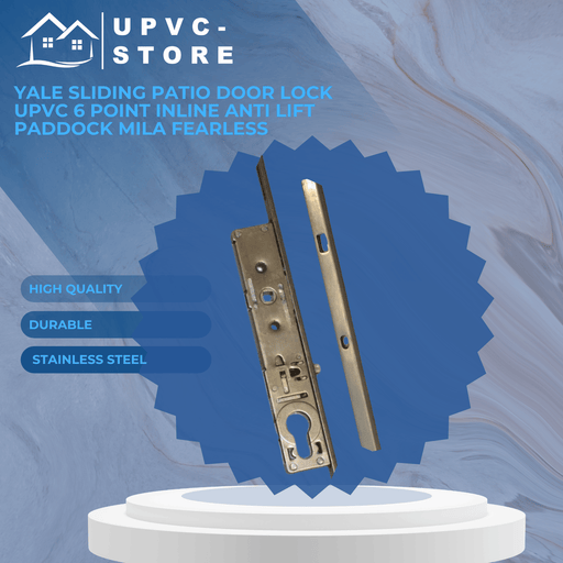 Yale Sliding Patio Door Lock UPVC 6 Point Inline Anti Lift Paddock Mila Fearless