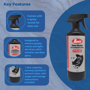 uPVC Premium Glass Window Cleaner for Windows Doors & Conservatories PVC