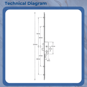 ERA Vectis Multipoint Door Lock – Split Spindle with Latch, Deadbolt & 4 Rollers for Enhanced Security