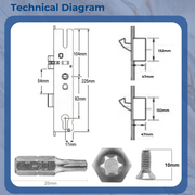 GTS 2 Hook Lift lever Hooks Refurbishment Kit 28mm or 35mm Backset