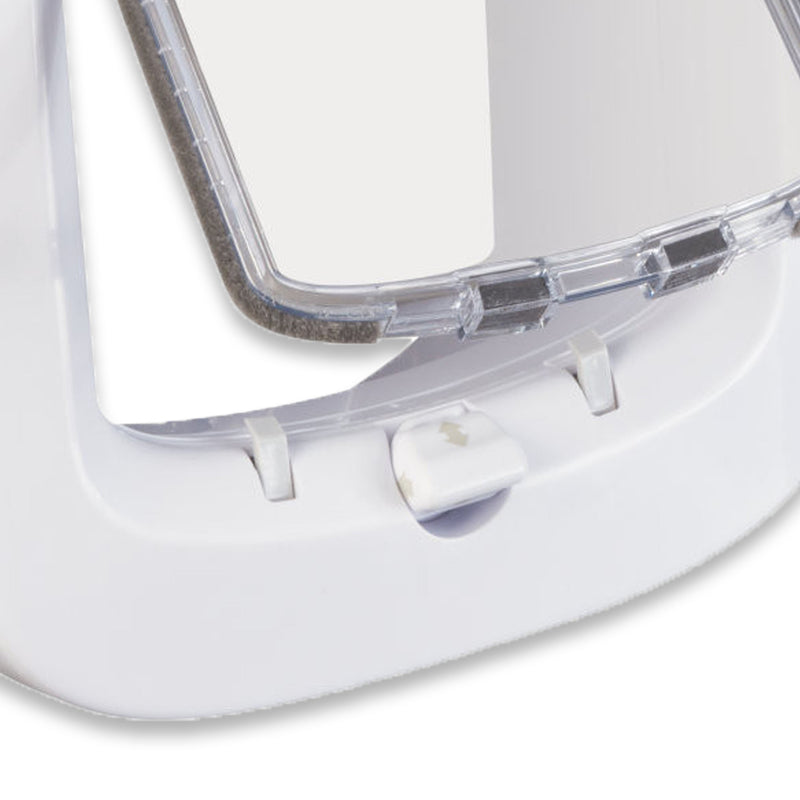 PetSafe Staywell Manual Cat Flap Pet Door 4 Way Locking In White