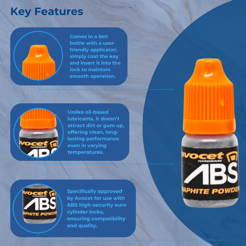 5g ABS Graphite Powder – For Euro Cylinders Lubrication