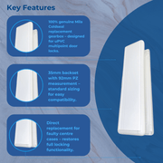 10" Inch Letter Box Letter Plate Set Doormaster UPVC Composite & Wood Doors