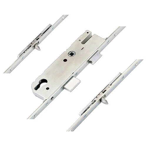 GU Europa Latch Deadbolt 2 Tongue Hooks Lift Lever