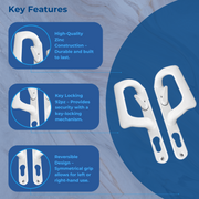 Yale Patio Door Handles Inline Locking 92PZ Lever Pair Set UPVC