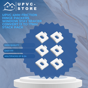 UPVC 4mm Friction Hinge Packers Window Stay Spacer Convert 13 to 17mm Stack Pack