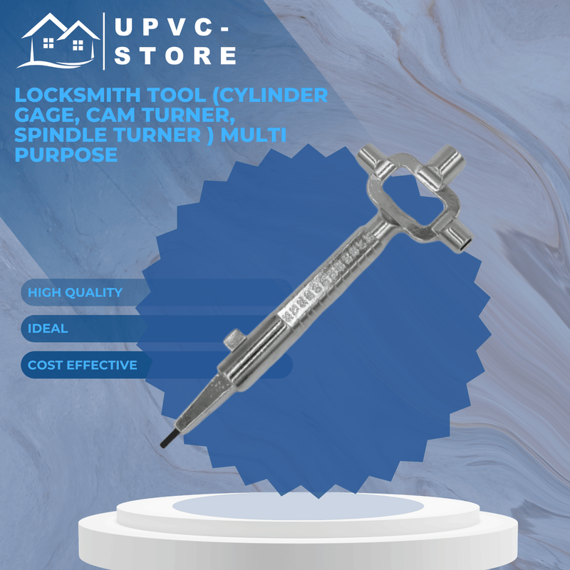 Locksmith Multi Tool Euro Cylinder Gauge Stepped Spindle and Cam