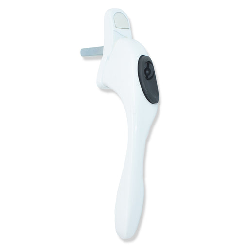 Left Hand White locking Espag Upvc Window Handle - 40mm Spindle