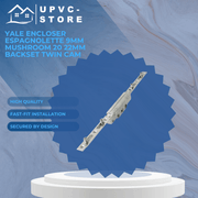 Yale Encloser Espagnolette 9mm Mushroom 20 22mm Backset Twin Cam