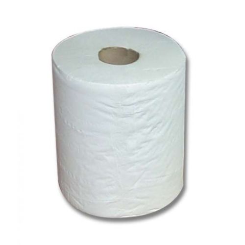 Large White Cleaning Paper Tissue Roll Industrial Size Jumbo Cleaner 2 Ply 150m