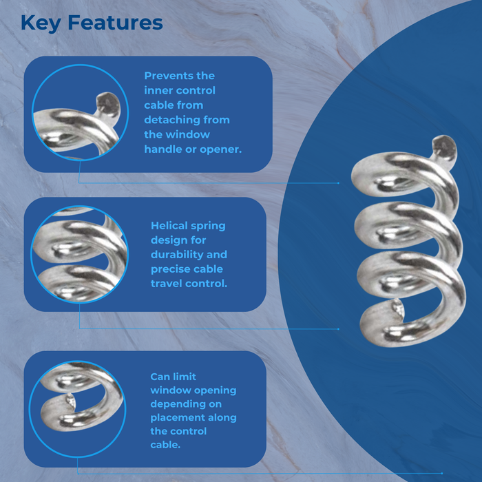 Highline Window Controls T700 Spring Stop – Durable Window Operator Safety Component