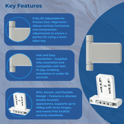 Classic uPVC Door Flag Hinge – Adjustable and Durable for Long-Lasting Performance