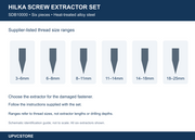 Hilka Damaged Screw Extractor Set – 6 Pieces