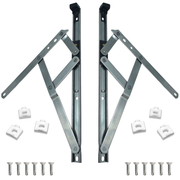 uPVC Universal Window Hinge Kit Double Glazing Friction Stay PVC 13mm 17mm Stack 8 10 12 16 20 24 inch