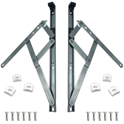 uPVC Universal Window Hinge Kit Double Glazing Friction Stay PVC 13mm 17mm Stack 8 10 12 16 20 24 inch