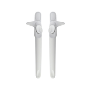 Ellbee Non Locking Cockspur uPVC Window Handle Cockspur Window Handle White Double Glazed 21mm Backset - New Design