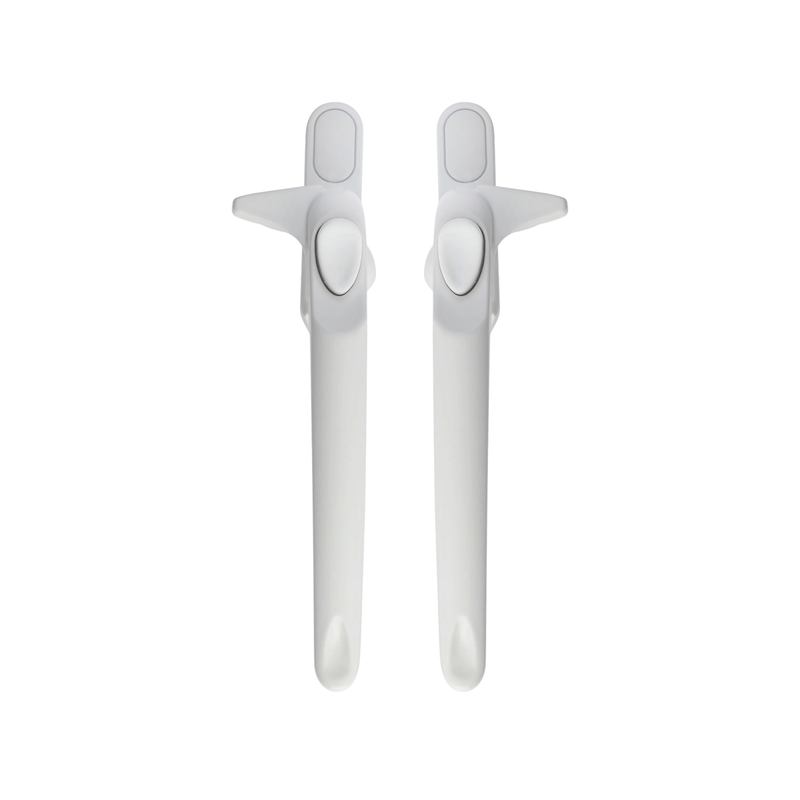 Ellbee Non Locking Cockspur uPVC Window Handle Cockspur Window Handle White Double Glazed 21mm Backset - New Design