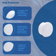 Highline Window Control Cable Conduit End Cap – Protective Finishing for Window Control Systems