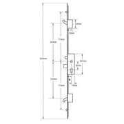 ERA Latch Deadbolt 2 Hooks 2 Rollers Split Spindle 35mm Backset