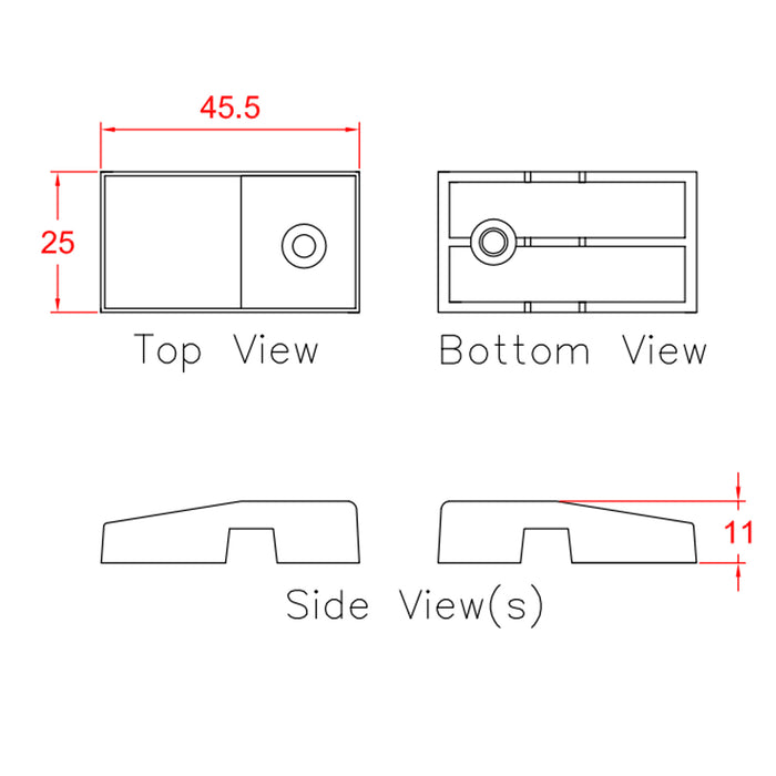 UPVC Door Run Up Block Riser, Clip in Fit - Set of 2 Replacement Plast ...