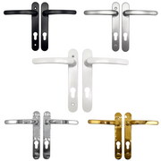 White Avocet Roto Door Handle 92pz 163mm Screw Fix Retro Replace Match