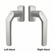 Cortizo Acodada Window Handle – Offset for Sliding Windows (7mm Spindle)