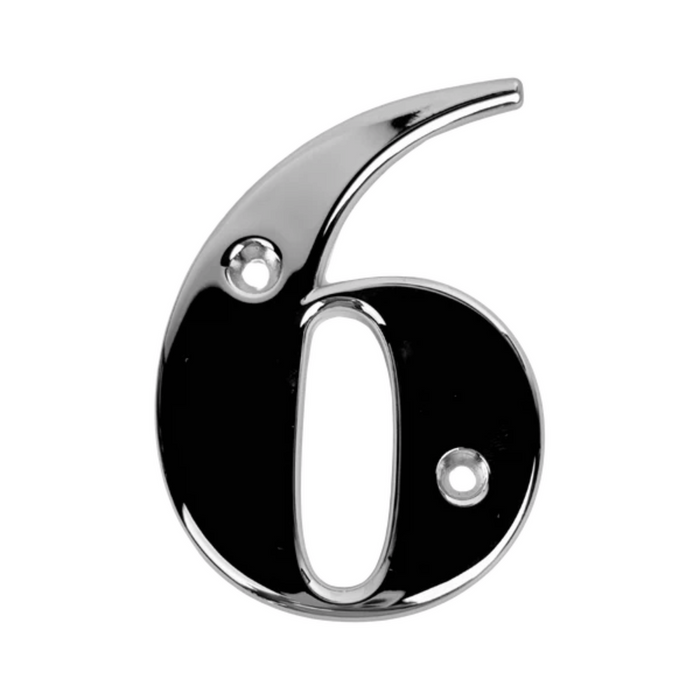 UPVC Door Numbers Chrome