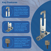 Res-Lok Concealed Window Restrictor Child Lock
