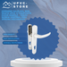 (Opening Sale) RAL 9016 White uPVC & Composite Door Handle – 122mm Screw Centres, 92PZ Sprung Mechanism