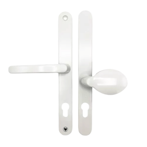 Universal Offset Lever/Pad uPVC Multipoint Door Handles – 92mm/62mm PZ – 264mm Screw Centres – Sprung