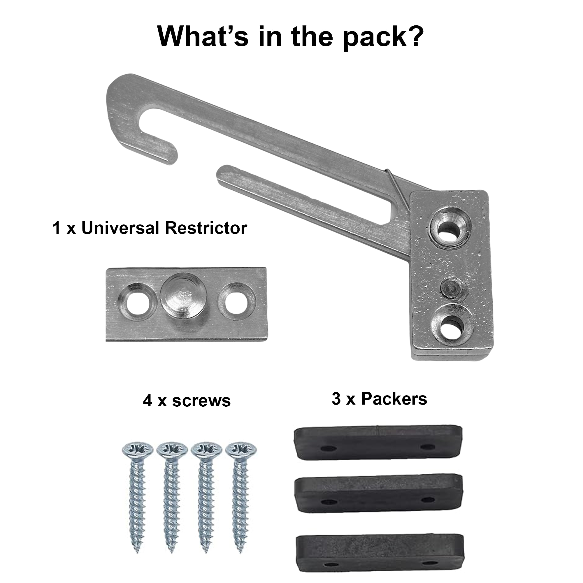 Window Restrictors Lock Window Restrictor Hook Window for UPVC Steel S ...