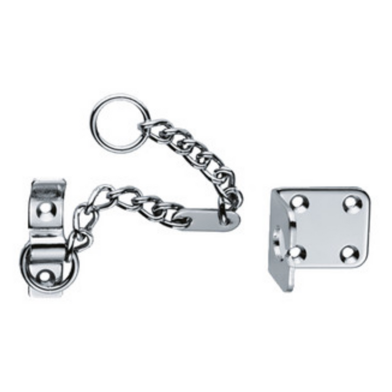 Carlisle Brass Heavy Duty Door Chain — Chrome, 200mm