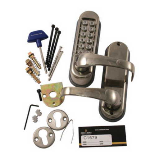 Codelocks CL500 Mechanical Keypad Door Lock – Silver