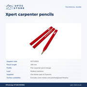 Xpert Carpenters Pencils 180mm – Pack of 3