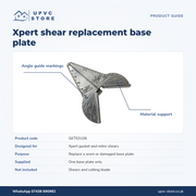 Xpert replacement base plate identification and angle guide