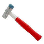 Xpert 32mm nylon glazing hammer with hard white and soft blue faces