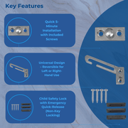 Window Restrictors Lock Window Restrictor Hook Window for UPVC Steel Security Lock Child Lock Restrictor Catch Safety Catch with Screws …