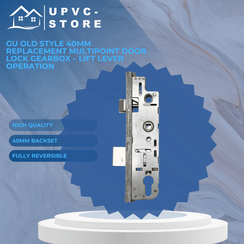 GU Old Style 40mm Replacement Multipoint Door Lock Gearbox – Lift Lever Operation