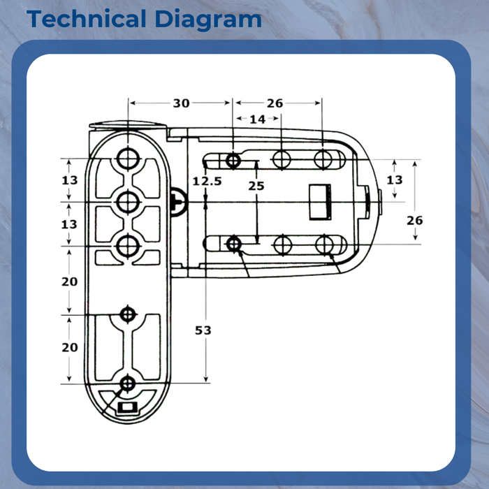 AVOCET MT3D FLAG HINGE CHROME
