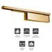 Fire Rated TS.11204 Slide Arm Door Closer Finished in Polished Gold - Size EN2-4