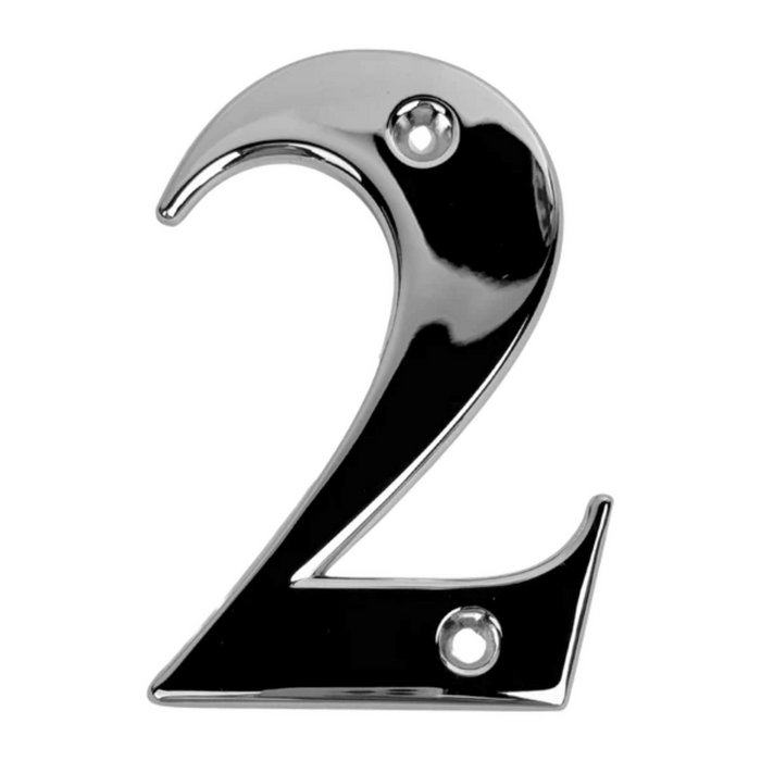 UPVC Door Numbers Chrome