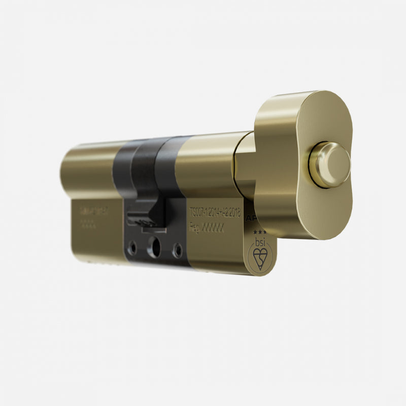 APECS AP 3* Star Euro Cylinder Thumb Turn Door Lock uPVC Aluminium Timber Door Barrel 6 Pin 5 Keys
