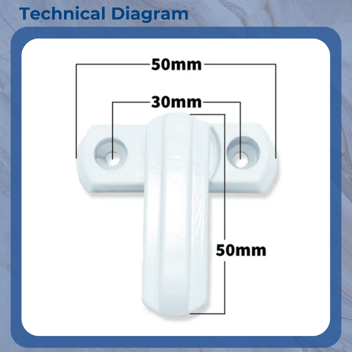 3 x Sash Jammer UPVC PVC Window Door Lock, High Security Arm