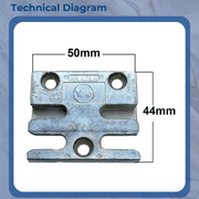 Yale Wider Universal Window Mushroom Striker Keep Night Vent Lock Plate R90032