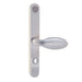 High Security UPVC Door Handle Lever Pad Offset 92mm/62mm PZ 211mm PAS24 Secure By Design 2* Kitemark  Satinless Steel