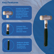 Thor 710 nylon soft faced hammer mallet 32mm 445g window glazing beads THO710