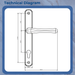 Heritage Inline Lever Lever Door Handle – Sprung Handle for uPVC, Composite & Timber Doors