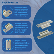 Hinge Protector Anti Jemmy Steel Claw For Upvc Door Security