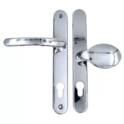UPVC Multipoint Door Handles – Sprung Lever/Moveable Pad, 92mm/62mm PZ, 212mm Screw Centres